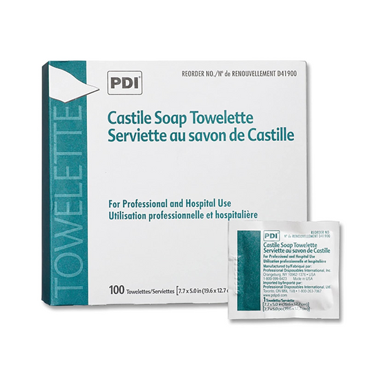 Lingettes nettoyantes au savon de castille