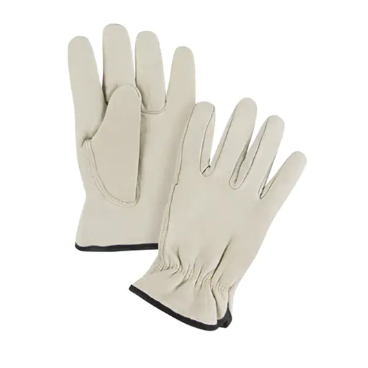 Gants de conducteur, Paume en Cuir fleur de vache, Molleton