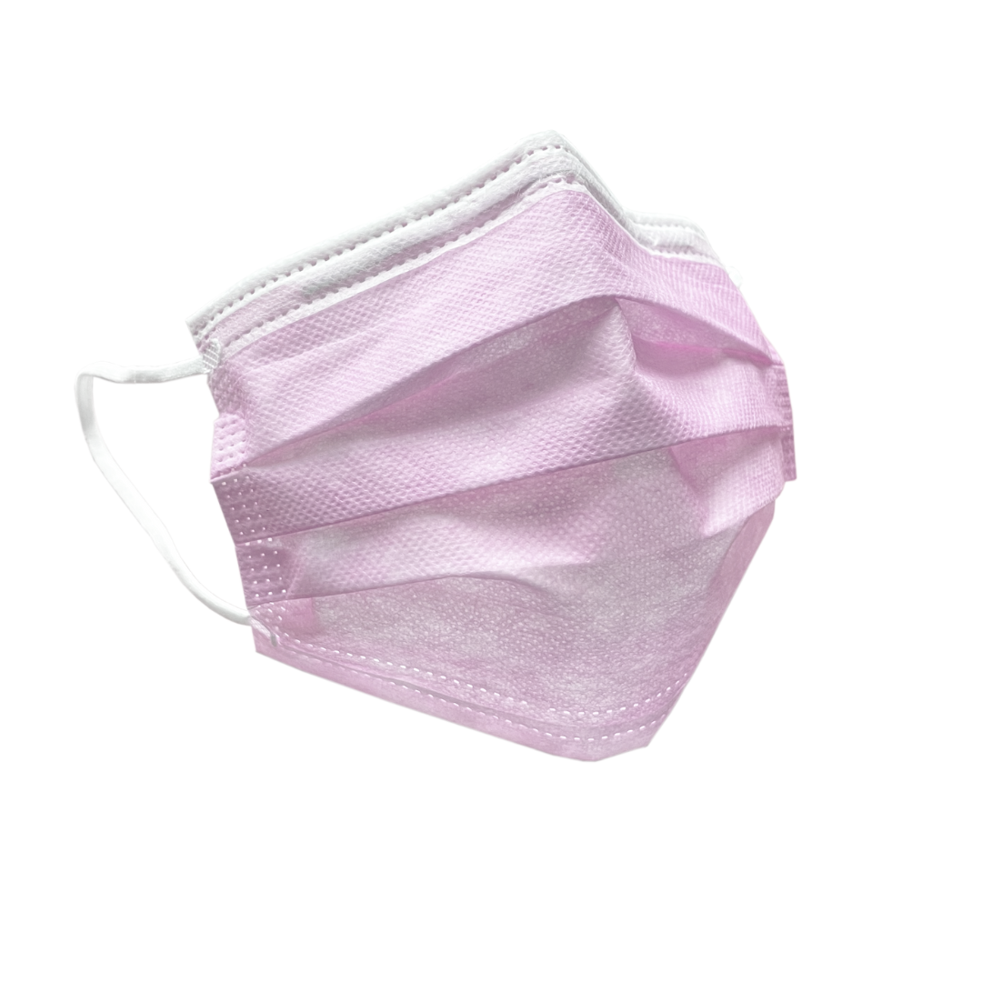 Masque chirurgical rose ASTM F2100 Niveau 3