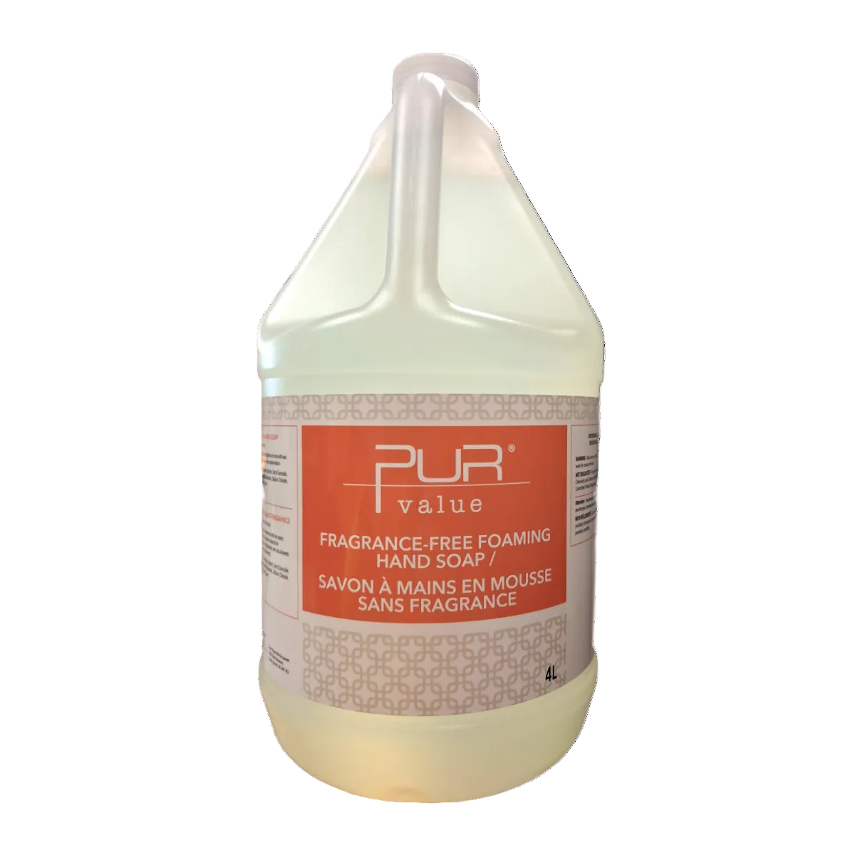 Savons à mains en mousse sans parfum 4L Pur Value