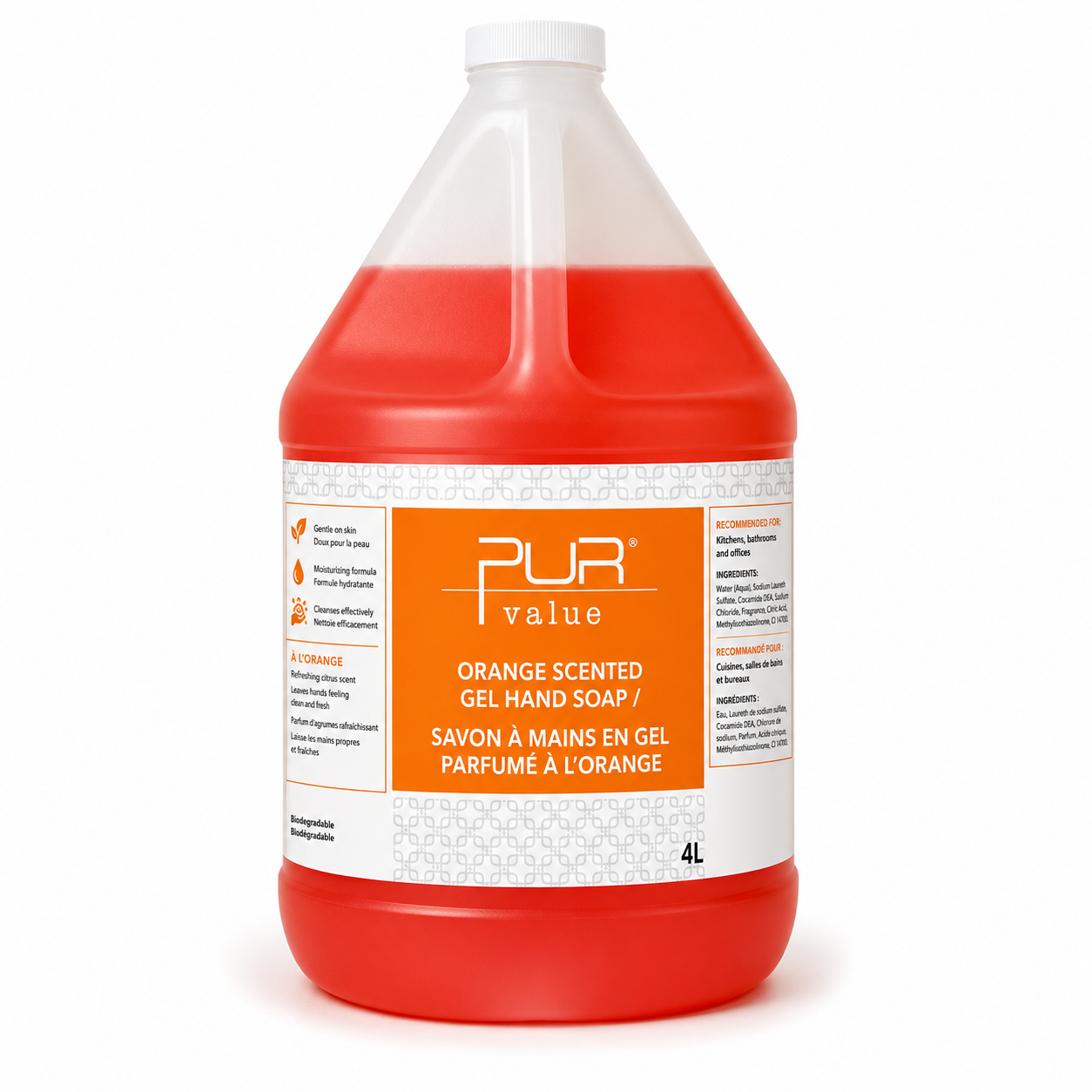 Savon doux en gel - Parfum orange