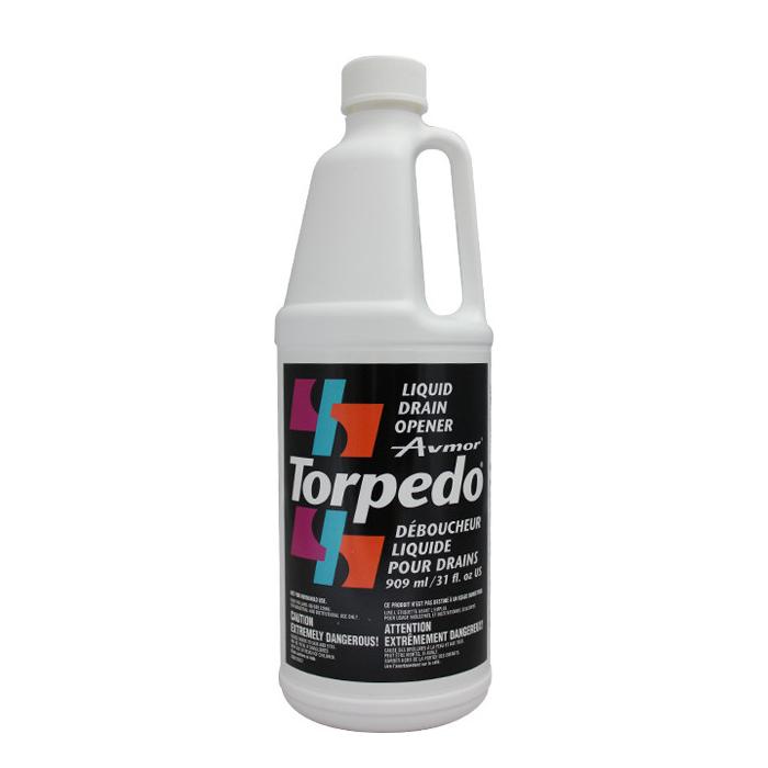 "TORPEDO" Déboucheur liquide pour drains 909ML - sanichoix