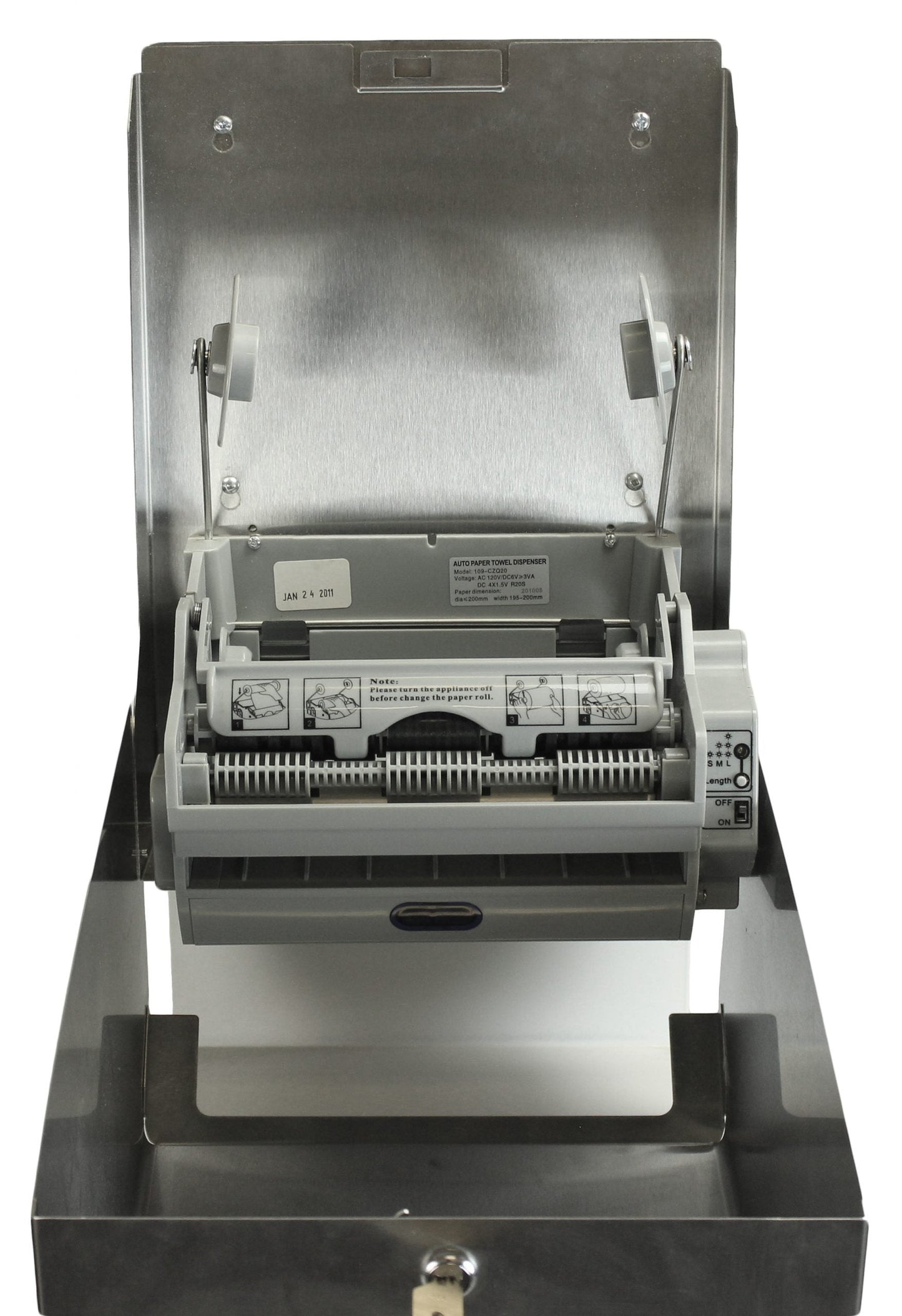 Distributeur de papier à main automatique Frost 109-70S en acier inoxydable