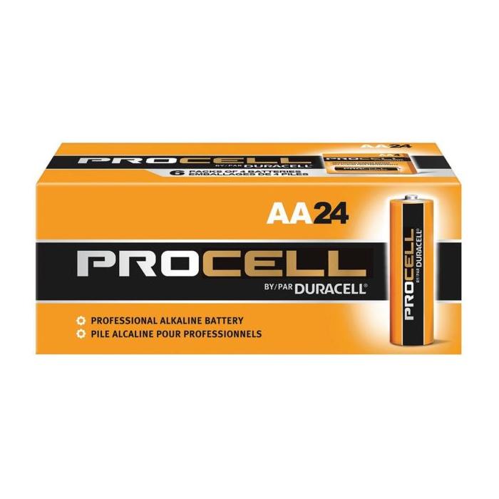 Batteries Duracell Procell 'AA' 24/Bte - sanichoix