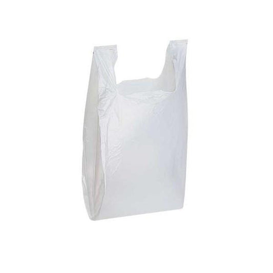 Sacs de plastique Blanc Bretelles S-4  1000/cs - sanichoix