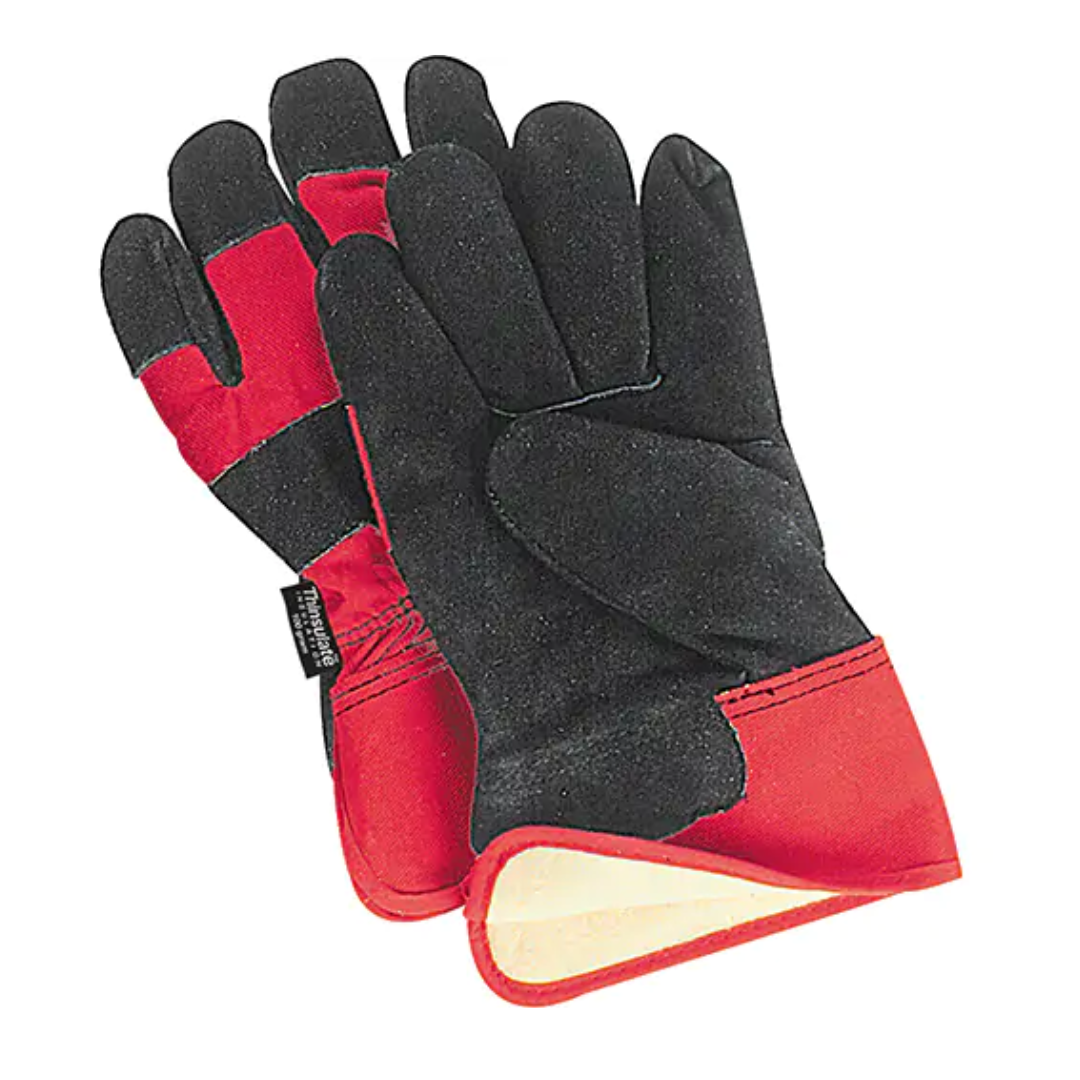 Gants d'ajusteur Paume en Cuir de vache refendu, Doublure en Thinsulate
