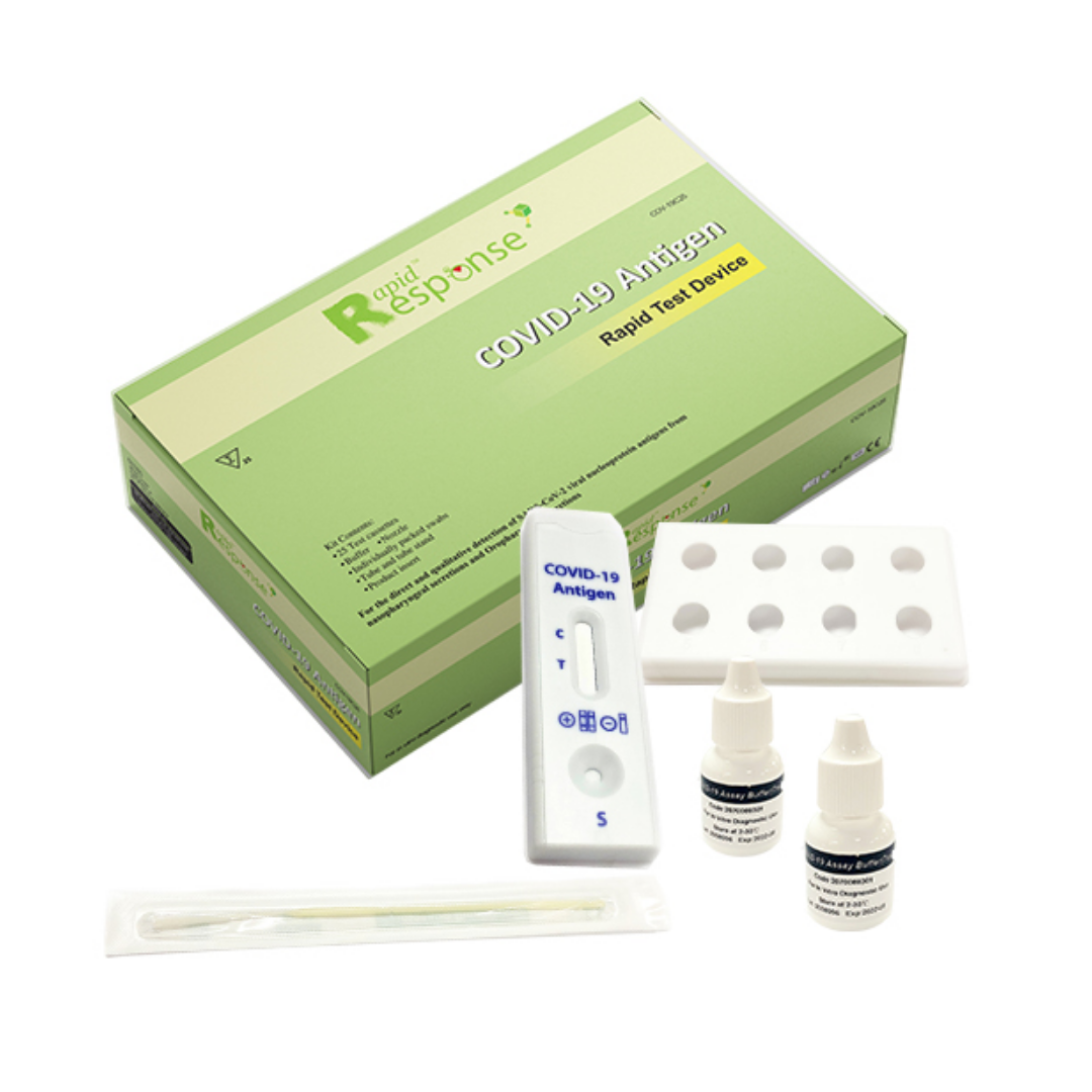 Test rapide antigène RapidResponse pour COVID19 *10 tests