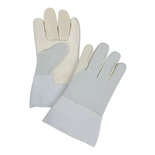 Gants de première qualité à dos refendu, Paume en Cuir fleur de vache